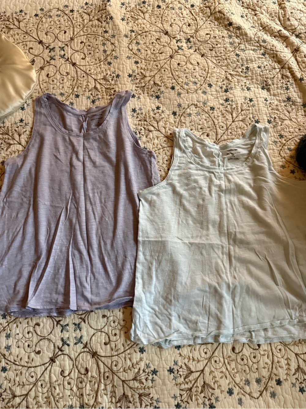 Banana Republic Light Blue Scoop Neck Tank Top